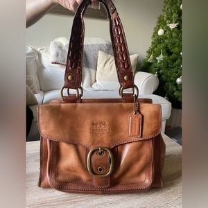 Vintage Coach Bleeker Brown Leather Bag